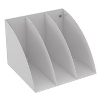 Uniform Sort 04 - Pärm- och tidskriftshållare, B270×D255×H200 mm, sken